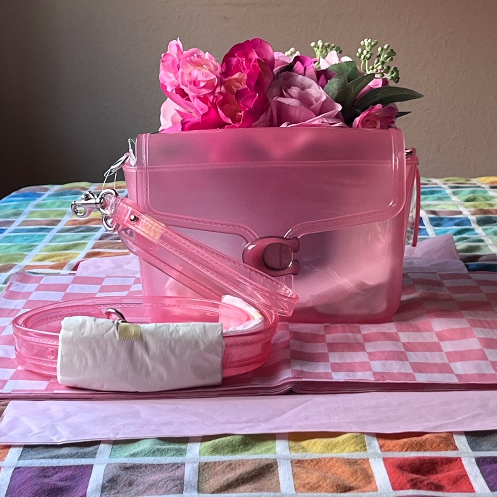 🌸 COACH PINK JELLY TABBY 🌸NWT 🌸 - Picture 3 of 16
